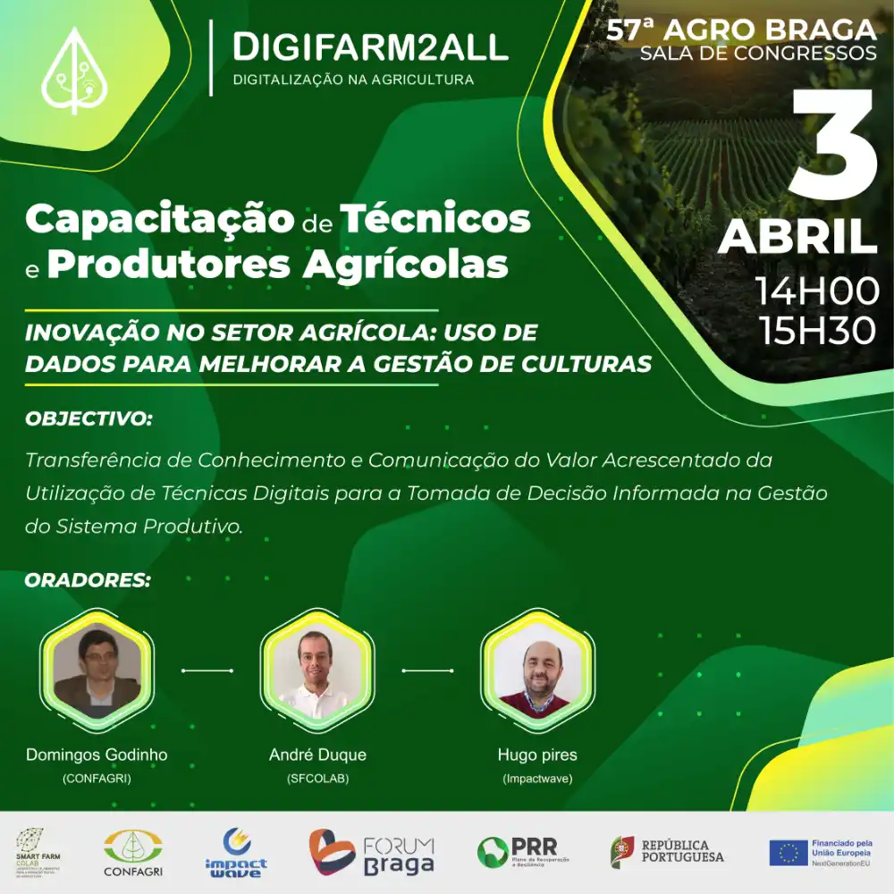 Ação de Capacitação DigiFarm2all - Agro Braga 2025