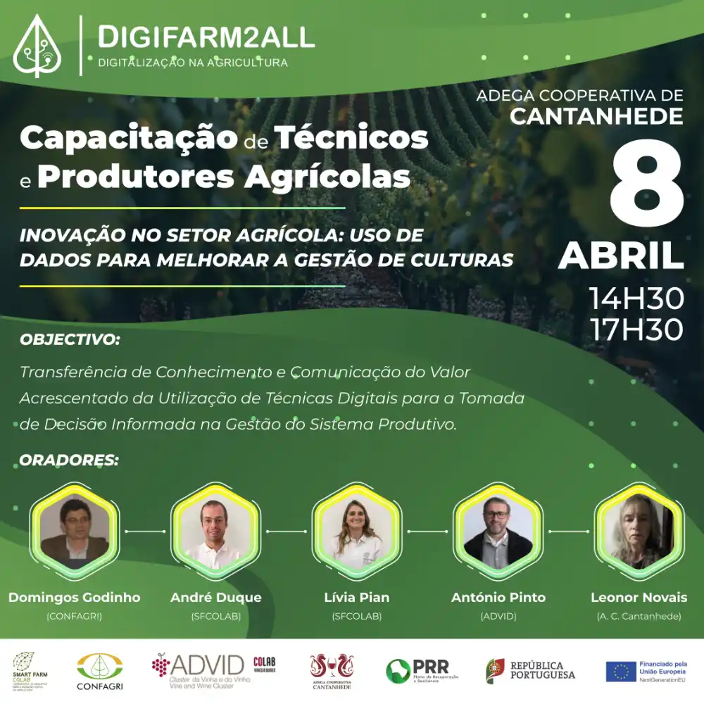 Ação de Capacitação DigiFarm2all - Cantanhede 2025