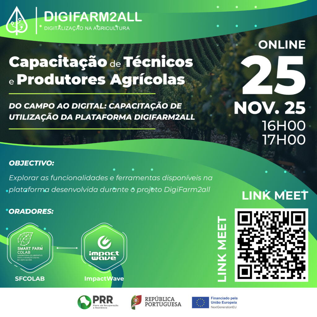 Ação de Capacitação DigiFarm2all - Online novembro 2025