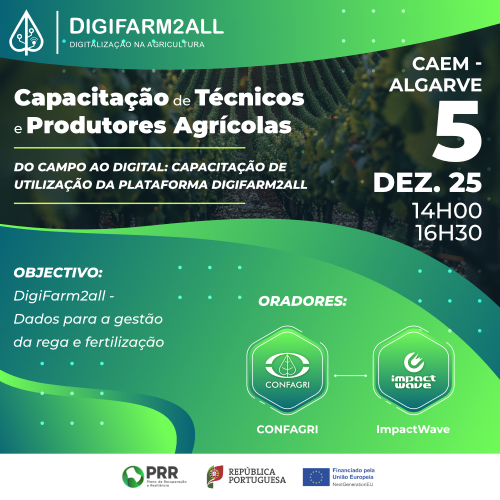 Ação de Capacitação DigiFarm2all - Online 5 de dezembro de 2025